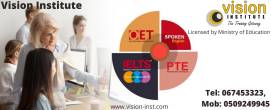 PTE Training at Vision Institute. Call 0509249945