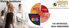 PTE Classes at Vision Institute. Call 0509249945